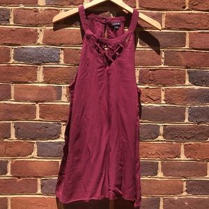Torrid Maroon Halter neck Tank Top